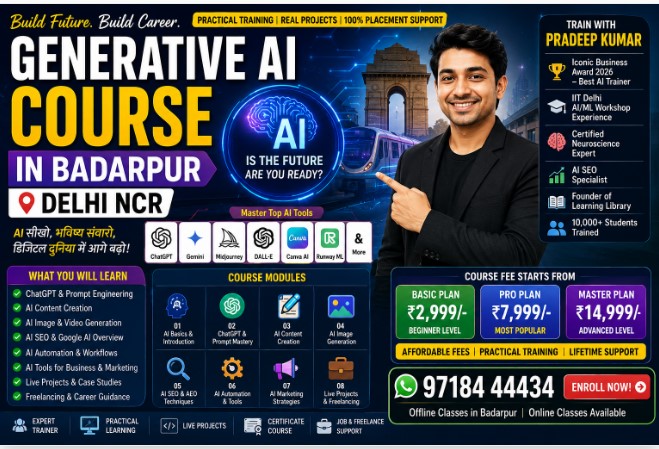 Generative AI course in Badarpur Delhi