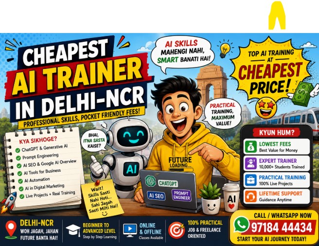 cheapest ai Trainer in delhi ncr