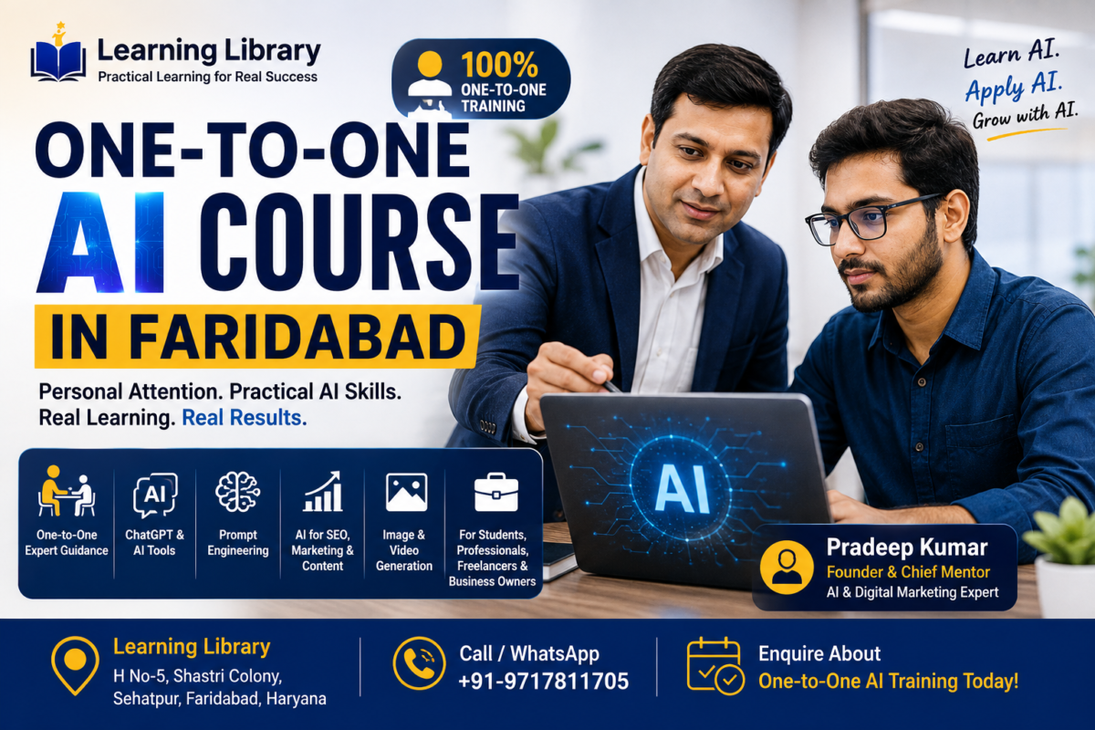 One-to-one AI training in Faridabad